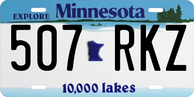 MN license plate 507RKZ