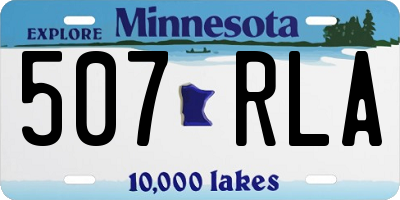 MN license plate 507RLA