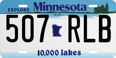 MN license plate 507RLB