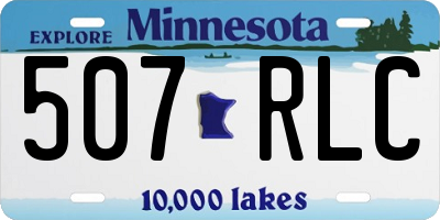 MN license plate 507RLC