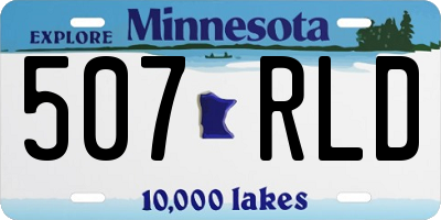 MN license plate 507RLD