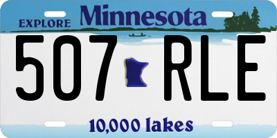 MN license plate 507RLE
