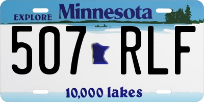 MN license plate 507RLF