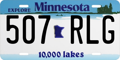 MN license plate 507RLG