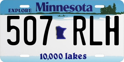 MN license plate 507RLH