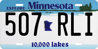 MN license plate 507RLI