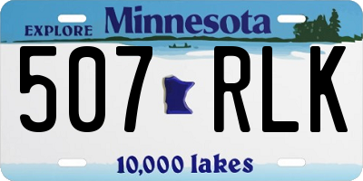 MN license plate 507RLK