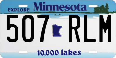 MN license plate 507RLM