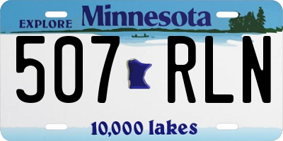 MN license plate 507RLN