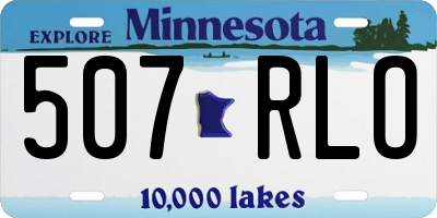 MN license plate 507RLO