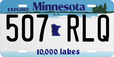MN license plate 507RLQ