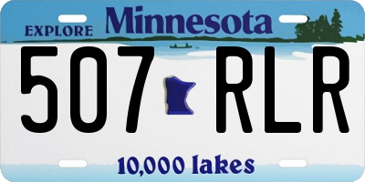MN license plate 507RLR