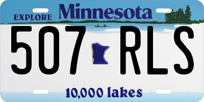 MN license plate 507RLS