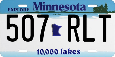 MN license plate 507RLT