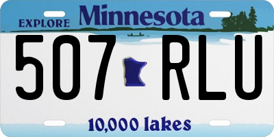 MN license plate 507RLU