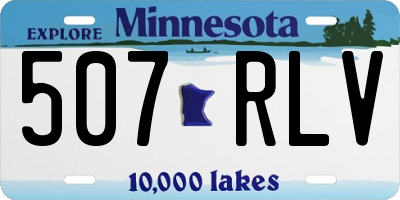 MN license plate 507RLV
