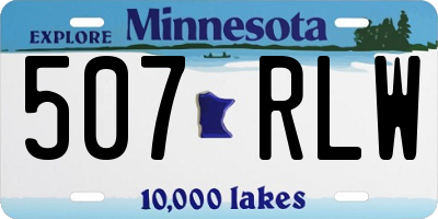 MN license plate 507RLW