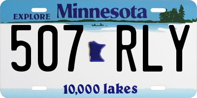 MN license plate 507RLY