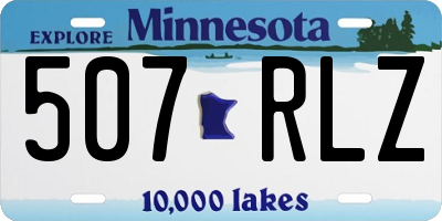 MN license plate 507RLZ
