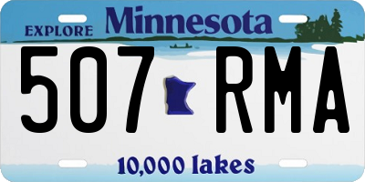 MN license plate 507RMA