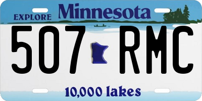 MN license plate 507RMC