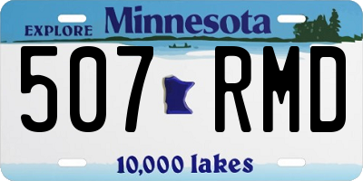 MN license plate 507RMD