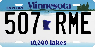 MN license plate 507RME