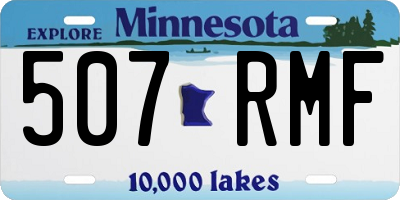 MN license plate 507RMF
