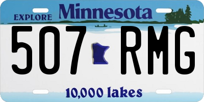 MN license plate 507RMG