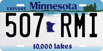 MN license plate 507RMI