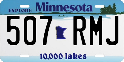 MN license plate 507RMJ