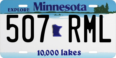 MN license plate 507RML