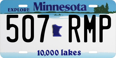 MN license plate 507RMP