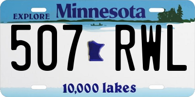 MN license plate 507RWL