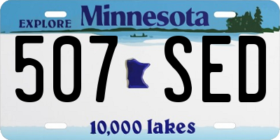 MN license plate 507SED