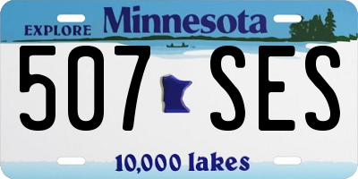 MN license plate 507SES