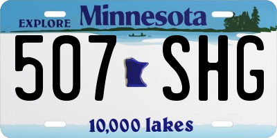 MN license plate 507SHG