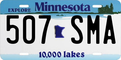 MN license plate 507SMA