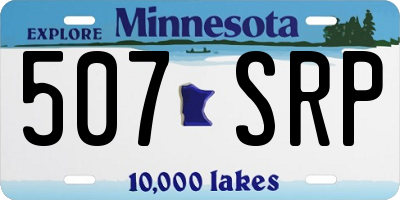 MN license plate 507SRP