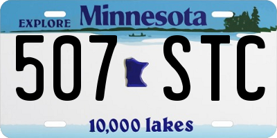 MN license plate 507STC