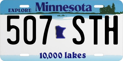 MN license plate 507STH