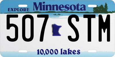 MN license plate 507STM