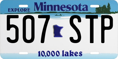 MN license plate 507STP