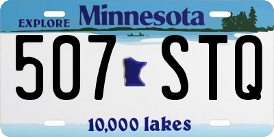 MN license plate 507STQ
