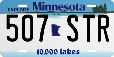 MN license plate 507STR