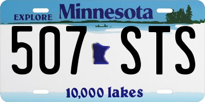 MN license plate 507STS