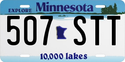 MN license plate 507STT