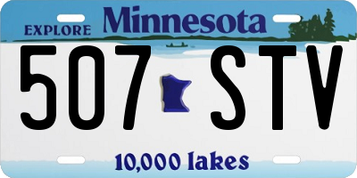 MN license plate 507STV