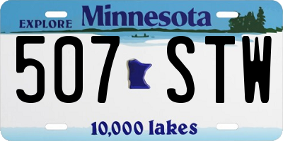 MN license plate 507STW