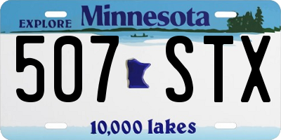MN license plate 507STX